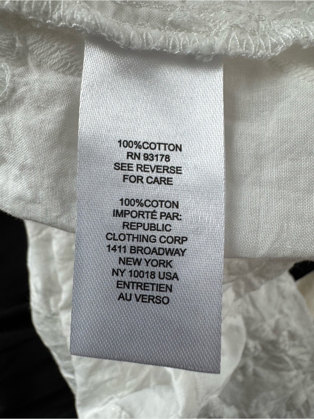 Chelsea & Theodore White Embroidered Button-Front Blouse - Picture 8 of 8